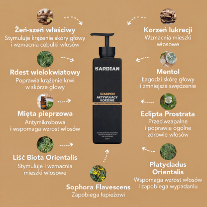 SARDIAN - Szampon Aktywujący Korzenie